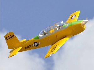 Seagull T-34C Turbo Mentor (20-22cc / 8s-9s) 1.9m / 75in, Yellow with Electric Retracts