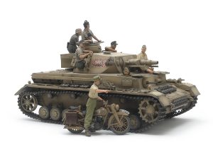 Tamiya 1/35 Panzerkampfwagen IV Ausf.F & Motorcycle Set "North Africa"