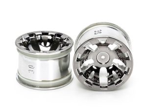 Tamiya RC REAR CHROME PLATED WHEELS