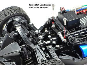 Tamiya RC TT02 3X18MM STEP SCREW 2PCS