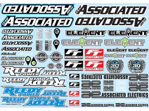 TEAM ASSOCIATED 'AE' BRANDING DECAL SHEET