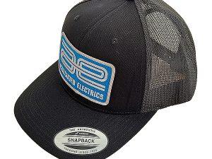 TEAM ASSOCIATED AE LOGO BLACK TRUCKER HAT/CAP CURVED BILL