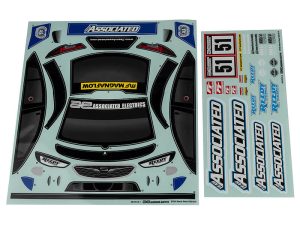 TEAM ASSOCIATED APEX 2 SPORT ST550 DECAL SHEET