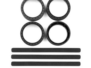 TEAM ASSOCIATED DC10 FT ADJ. WHEEL RIM, BLACK (4)