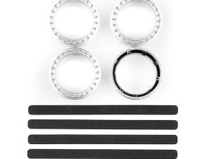 TEAM ASSOCIATED DC10 FT ADJ. WHEEL RIM, SILVER (4)