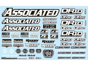 TEAM ASSOCIATED DR10 DECAL SHEET
