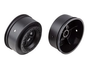 TEAM ASSOCIATED DR10 DRAG REAR WHEELS BLACK