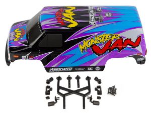 TEAM ASSOCIATED MT12 MONSTER VAN BODYSHELL SET PAINTED