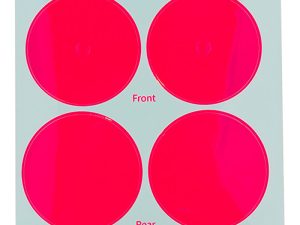 TEAM ASSOCIATED RC10 91 STEALTH CAR PINK WHEEL DOT DECALS