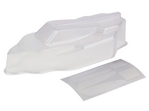 TEAM ASSOCIATED RC10B6.4 BODYSHELL, CLEAR