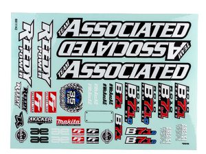 TEAM ASSOCIATED RC10B7.1 DECAL SHEET