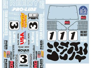 TEAM ASSOCIATED RC10T CLIFF LETT TEAM MOO DECAL SET