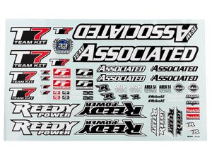 TEAM ASSOCIATED RC10T7 DECAL SHEET