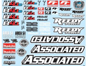 TEAM ASSOCIATED RC8B4.1/e DECAL SHEET