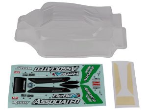 TEAM ASSOCIATED REFLEX 14 GAMMA BODYSHELL SET CLEAR