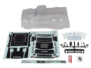 TEAM ASSOCIATED REFLEX 14R HOONITRUCK BODY SET CLEAR