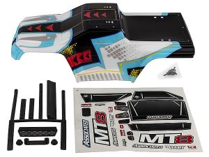 TEAM ASSOCIATED RIVAL MT8 BODY SET, PAINTED