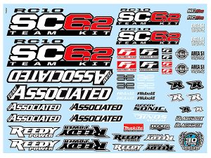 TEAM ASSOCIATED SC6.2 DECAL SHEET