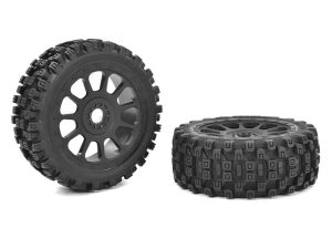 Corally TEAM CORALLY 1/8 BUGGY TYRES SCORPION XTB FRONT BLK RIM