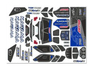 Corally TEAM CORALLY BODY DECAL SHEET KAGAMA BLUE 1PC