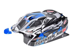 Corally TEAM CORALLY POLYCARBONATE BODY SPARK XB6 BLUE CUT DECAL SHEET
