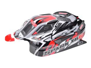 Corally TEAM CORALLY POLYCARBONATE BODY SPARK XB6 RED CUT DECAL SHEET