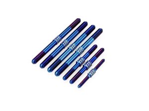 JConcepts Tekno NB48 2.1 Fin Ti Turnbuckle Set - Blue (7pcs)