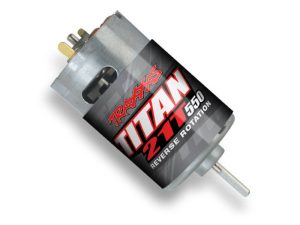 Traxxas Titan 550 Brushed Motor, Reverse Rotation (21-Turn / 14 volts)