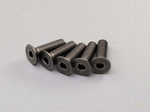 KYOSHO Titan Hex Flat Head Screws M4x15mm (5) Kyosho