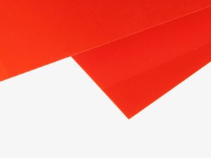 Evergreen Transparent Coloured Sheet, 150 x 300 x 0.3mm (6 x 12 x .010in), Red (2 per pack)