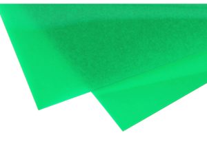 Evergreen Transparent Coloured Sheet, 150 x 300 x 0.3mm (6 x 12 x .010in), Green (2 per pack)