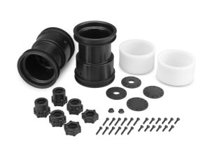 JConcepts Tribute-2.6x3.6' Monster Truck Wheel Black-2pc