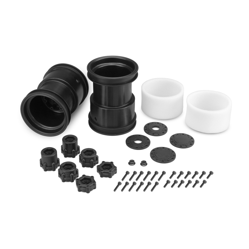 JConcepts Tribute-2.6x3.6' Monster Truck Wheel Black-2pc