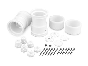 JConcepts Tribute-2.6x3.6' Monster Truck Wheel White-2pc