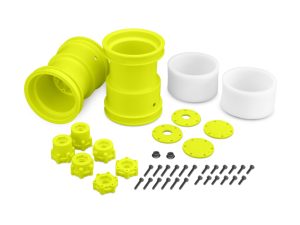 JConcepts Tribute-2.6x3.6' Monster Truck Wheel Yellow-2pc