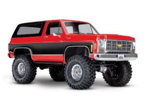 Traxxas TRX-4 1979 Chevrolet Blazer 1:10 4X4 Electric All-Terrain Crawler, Red (+ TQ 2-ch, XL-5 HV, Titan 550, Clipless Body)