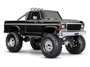 Traxxas TRX-4 1979 Ford F-150 Ranger XLT High Trail Edition 1:10 4WD Electric Trail Crawler, Black (+ TQi 4-ch, XL-5 HV, Titan 550, 2-Speed, Locking Diffs)