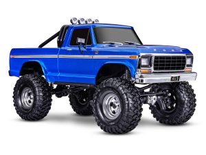 Traxxas TRX-4 1979 Ford F-150 Ranger XLT High Trail Edition 1:10 4WD Electric Trail Crawler, Blue (+ TQi 4-ch, XL-5 HV, Titan 550, 2-Speed, Locking Diffs)