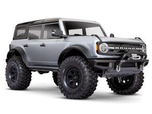 Traxxas TRX-4 2021 Ford Bronco 1:10 4X4 Electric Scale & Trail Crawler, Iconic Silver (+ TQi 4-ch, XL-5 HV, Titan 550, Clipless Body)