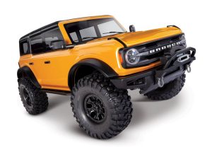 Traxxas TRX-4 2021 Ford Bronco 1:10 4X4 Electric Scale & Trail Crawler, Cyber Orange (+ TQi 4-ch, XL-5 HV, Titan 550, Clipless Body)