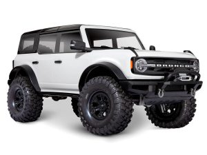Traxxas TRX-4 2021 Ford Bronco 1:10 4X4 Electric Scale & Trail Crawler, Oxford White (+ TQi 4-ch, XL-5 HV, Titan 550, Clipless Body)