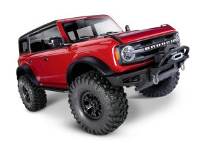 Traxxas TRX-4 2021 Ford Bronco 1:10 4X4 Electric Scale & Trail Crawler, Rapid Red (+ TQi 4-ch, XL-5 HV, Titan 550, Clipless Body)