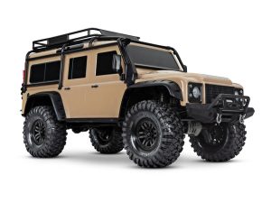 Traxxas TRX-4 Land Rover Defender 1:10 4X4 Electric Trail Crawler, Sand (+ TQi 4-ch, XL-5 HV, Titan 550, Clipless Body)