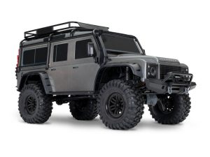 Traxxas TRX-4 Land Rover Defender 1:10 4X4 Electric Trail Crawler, Silver (+ TQi 4-ch, XL-5 HV, Titan 550, Clipless Body)