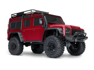 Traxxas TRX-4 Land Rover Defender 1:10 4X4 Electric Trail Crawler, Red (+ TQi 4-ch, XL-5 HV, Titan 550, Clipless Body)