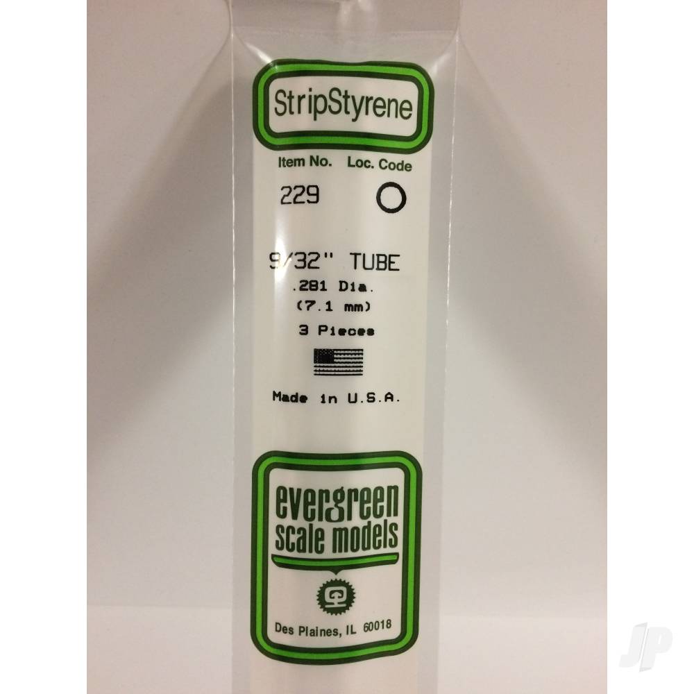 Evergreen Tube, 350 x 7.1mm (14 x .281in) (3 per pack) - Image 2