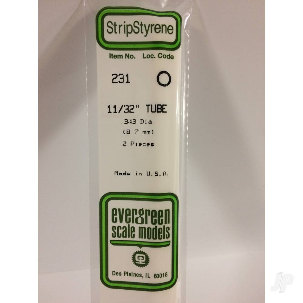 Evergreen Tube, 350 x 8.7mm (14 x .343in) (2 per pack) - Image 2