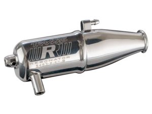Traxxas Tuned pipe, Resonator, R.O.A.R. legal (single-chamber, enhances low to mid-rpm power) (for Jato, N. Rustler, N. 4-Tec with TRX Racing Engines)