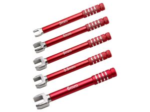 RC Overhaul Turnbuckle Wrench Set, 3/4/5/5.5/6mm, Red 5pcs