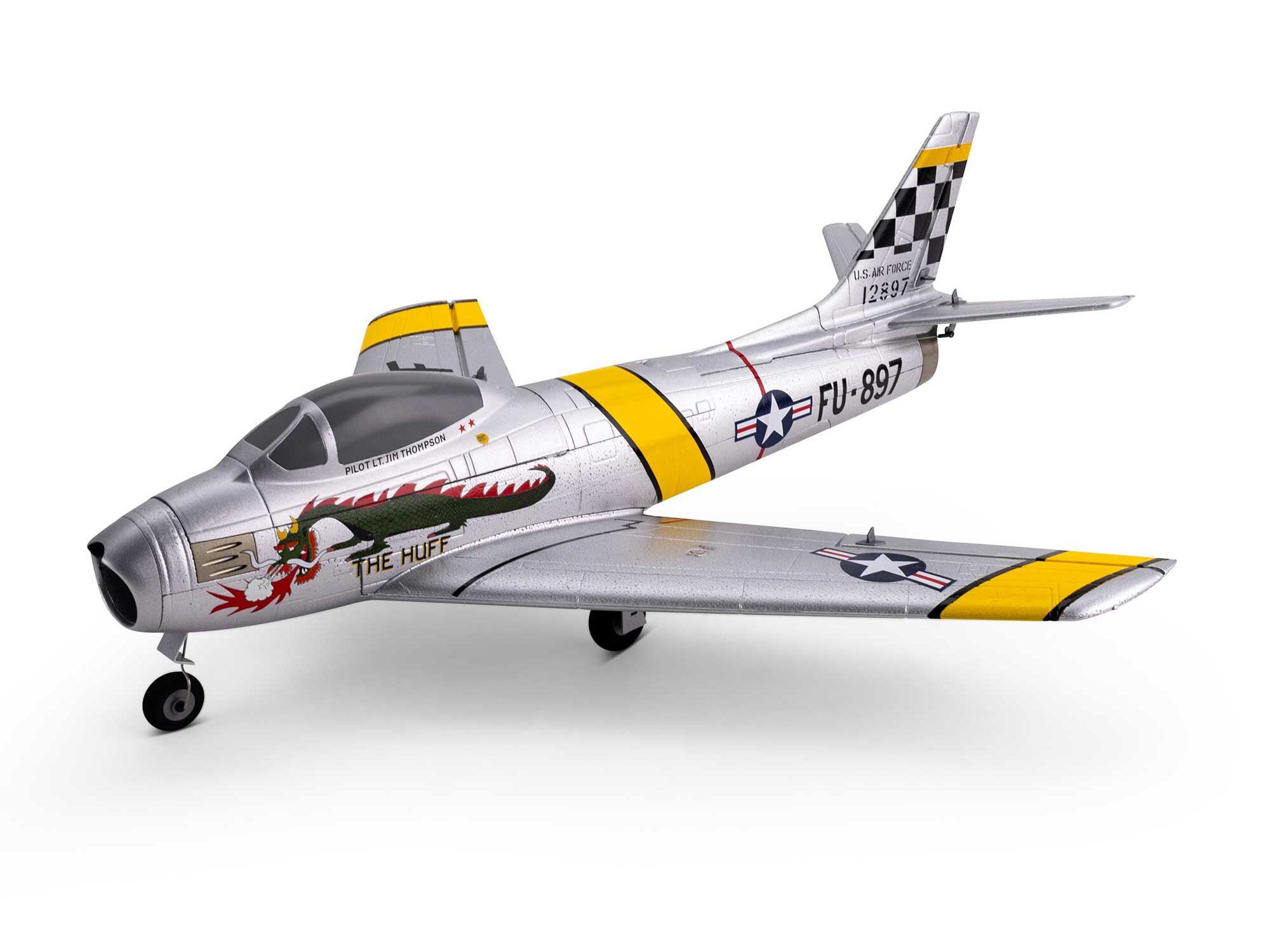 E-flite UMX F-86 Sabre 30mm EDF Jet BNF Basic with AS3X and SAFE Sel